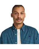 Timberland Ανδρικό Καρό Πουκάμισο Poplin Gingham TB0A5M2EG66 Μπλε