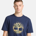 Timberland Ανδρικό T-Shirt  Tree Logo Lake TB0A5MVR451 Μπλε