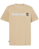 Timberland Ανδρικό T-shirt Linear Logo TB0A5UPQDH4 Μπεζ