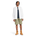 Timberland Ανδρικό Πουκάμισο Μακρυμάνικo Pop Solid Shirt TB0A6GRH-100 Λευκό