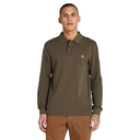 Timberland Ανδρική Μπλούζα LS Millers River Pique Polo TB0A6VD2A58 Πράσινο