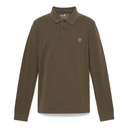 Timberland Ανδρική Μπλούζα LS Millers River Pique Polo TB0A6VD2A58 Πράσινο