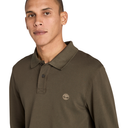Timberland Ανδρική Μπλούζα LS Millers River Pique Polo TB0A6VD2A58 Πράσινο