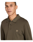 Timberland Ανδρικό Μακρυμάνικο Polo Millers River TB0A6VD2A58 Πράσινο