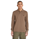 Timberland Ανδρική Μπλούζα LS Millers River Pique Polo TB0A6VD2BK0 Καφέ 