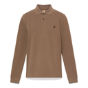 Timberland Ανδρική Μπλούζα LS Millers River Pique Polo TB0A6VD2BK0 Καφέ 