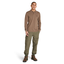 Timberland Ανδρική Μπλούζα LS Millers River Pique Polo TB0A6VD2BK0 Καφέ 