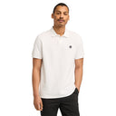 Timberland Ανδρική Μπλούζα SS Millers River Pique Polo TB0A6VDP-100 Λευκό