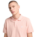 Timberland Ανδρική Μπλούζα SS Millers River Pique Polo TB0A6VDP-ERV Ροζ