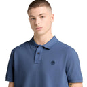 Timberland Ανδρική Μπλούζα SS Millers River Pique Polo TB0A6VDPEYO Μπλε