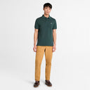 Timberland Ανδρική Μπλούζα SS Millers River Pique Polo TB0A6VDP-317 Πράσινο