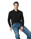 U.S. Polo Assn. Ανδρική Μπλούζα Μακρυμάνικη Polo US44 177 002-1-199 Μαύρο