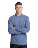Timberland Ανδρικό Polo Μακρυμάνικο Millers River Pique TBC0YHBEEYO Μπλε