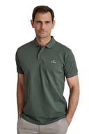 Navy & Green Ανδρική Μπλούζα Πόλο Κοντομάνικη 24GE.300.9 Army Green Χακί