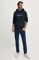 Guess Jeans Ανδρικό Φούτερ Με Κουκούλα M4YQ23K9V31-A71W Μπλε