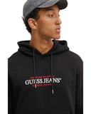 Guess Jeans Ανδρικό Φούτερ με Κουκούλα M4YQ23K9V31-JBLK Μαύρο