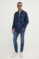 Pepe Jeans Ανδρικό Πουκάμισο Relaxed Overshirt PM308585CU4-000 Μπλε