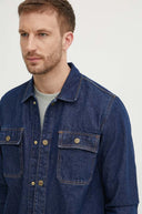 Pepe Jeans Ανδρικό Πουκάμισο Relaxed Overshirt PM308585CU4-000 Μπλε