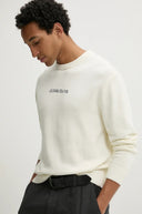 Guess Jeans Ανδρικό Βαμβακερό Πουλόβερ M4BR31Z3HM1-G293 Εκρού