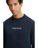 Guess Jeans Ανδρικό Βαμβακερό Πουλόβερ M4BR31Z3HM1-A71W Μπλε