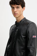 Pepe Jeans Ανδρικό Δερμάτινο Μπουφάν Joey PM4027178-999 Μαύρο