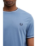 Fred Perry Ανδρική Μπλούζα Τ-Shirt Twin Tipped M1588-89A Μπλε