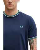 Fred Perry Ανδρική Μπλούζα Τ-Shirt Twin Tipped M1588-86A  Μπλε