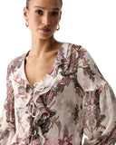 Guess Γυναικείο Πουκάμισο Emy Ruffled W6YH30W2951-PMPV Μπεζ