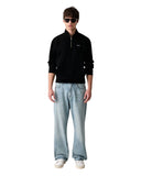 Guess Jeans Ανδρικό Φούτερ Half Zip M6BQ04K5405-JBLK Μαύρο