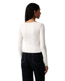 Guess Γυναικεία Μπλούζα Μακρυμάνικη Lotus V6BP05K6318-G9L9 Εκρού
