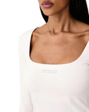 Guess Γυναικεία Μπλούζα Μακρυμάνικη Lotus V6BP05K6318-G9L9 Εκρού