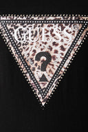 Guess Γυναικεία Μπλούζα Μακρυμάνικη Savanna W6BI57K7387-JBLK Μαύρο