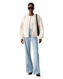 Guess Γυναικείο Μπουφάν Sherpa Bomber Azha V6YL08W3267-REB Εκρού