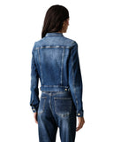 Guess Γυναικείο Τζιν Μπουφάν Ivy W6YN03D1341-TWNS Μπλε