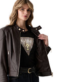 Guess Γυναικείο Μπουφάν Marlene W6YL25W2914-Α14Ζ Καφέ