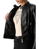 Guess Γυναικείο Μπουφάν Marlene W6YL25W2914-JBLK Μαύρο