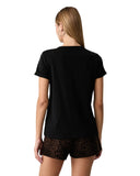 Guess Γυναικείο T-Shirt Leopard Logo W6BI22K6042-JBLK Μαύρο
