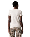 Guess Γυναικείο T-Shirt Embroidery Script W6BI21K6040-H167 Μπεζ