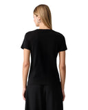 Guess Γυναικείο T-Shirt Embroidery Script W6BI21K6040-JBLK Μαύρο