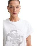 Guess Γυναικείο T-Shirt Round 4G W6YI18K4331-G011 Λευκό