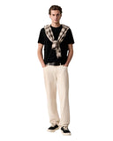 Guess Jeans Ανδρικό T-shirt Βελούρ M6BI06K5307-JBLK Μαύρο