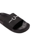 Fred Perry Branded Slides Ανδρικές Παντόφλες B2320-102 Μαύρο