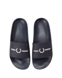 Fred Perry Branded Slides Ανδρικές Παντόφλες B2320-608 Μπλε