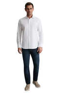 Navy & Green Ανδρικό Πουκάμισο Μακρυμάνικο 24NG.B370/NGM.2 Absolute White