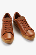 Fred Perry Ανδρικό Δερμάτινο Sneaker Spencer Leather B4334-448 Καφέ