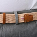La Boucle Ανδρική Ζώνη Πλεκτή Bellagio B10-100530 Honey Peach