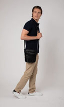 US. Polo Assn. Ανδρικό Τσαντάκι Ώμου Cambridge Crossbody  BAG BIUCB5744MVP000-Μαύρο