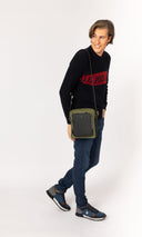 US. Polo Assn. Ανδρικό Τσαντάκι Ώμου Oliver Flat Crossbody BIUOV6264MPJ000 Μαύρο