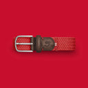 La Boucle Ανδρική Ζώνη Πλεκτή Brussels B10-100650 Red