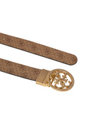 Guess Γυναικεία Ζώνη  Διπλής Όψης Noelle BW9166P4235-Latte Logo